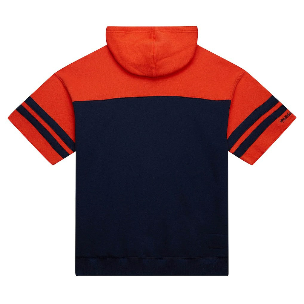 Chicago Bears Off Field Vintage Logo Short Sleeve Pullover Hoodie | NFL Discount