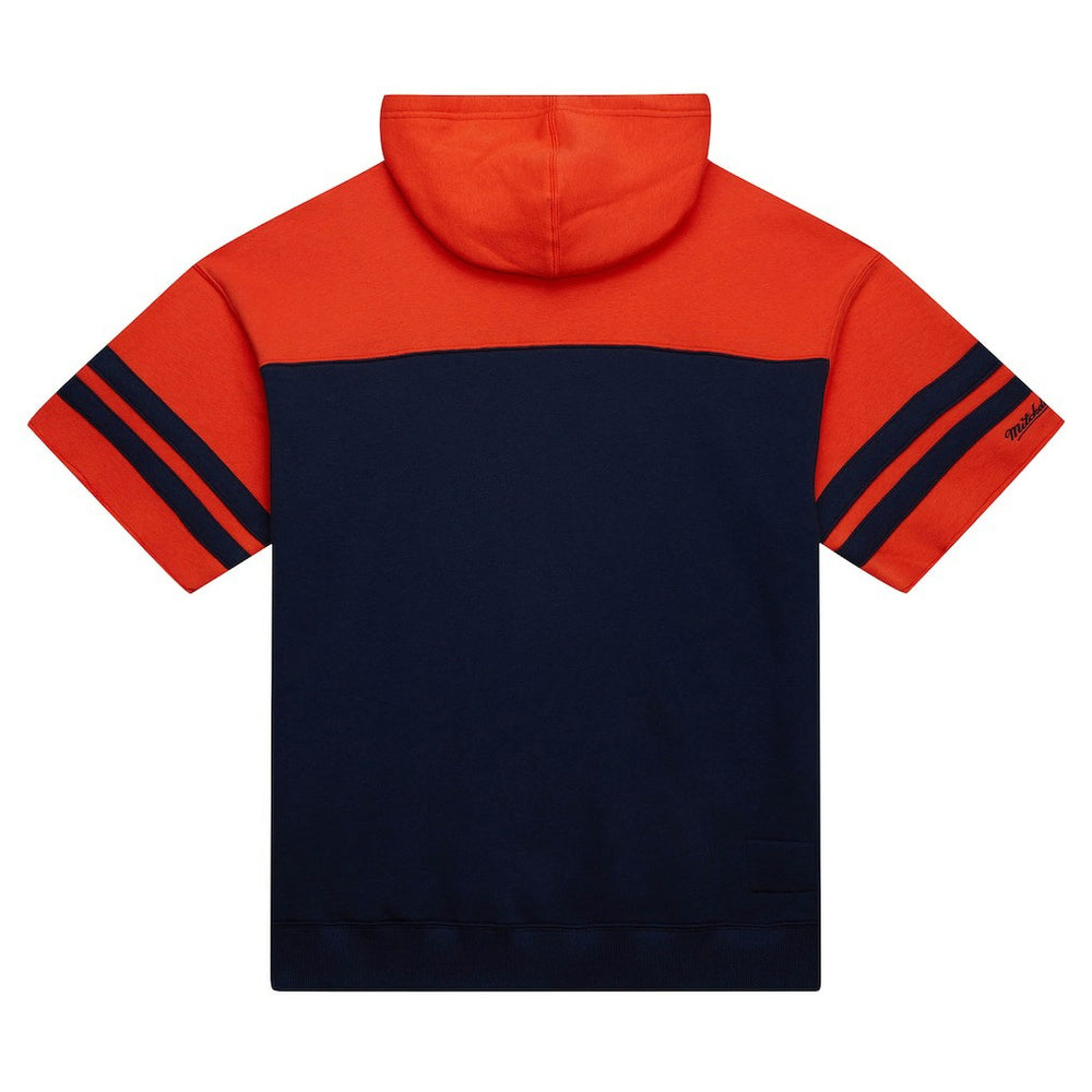 Chicago Bears Off Field Vintage Logo Short Sleeve Pullover Hoodie | NFL Discount