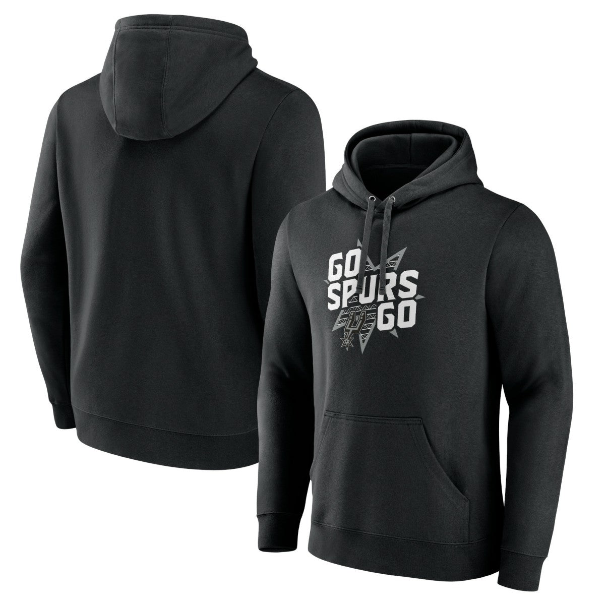 Black San Antonio Spurs Pick & Roll Coverage Pullover Hoodie | NBA