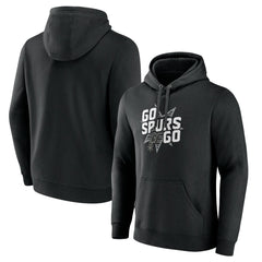 Black San Antonio Spurs Pick & Roll Coverage Pullover Hoodie | NBA
