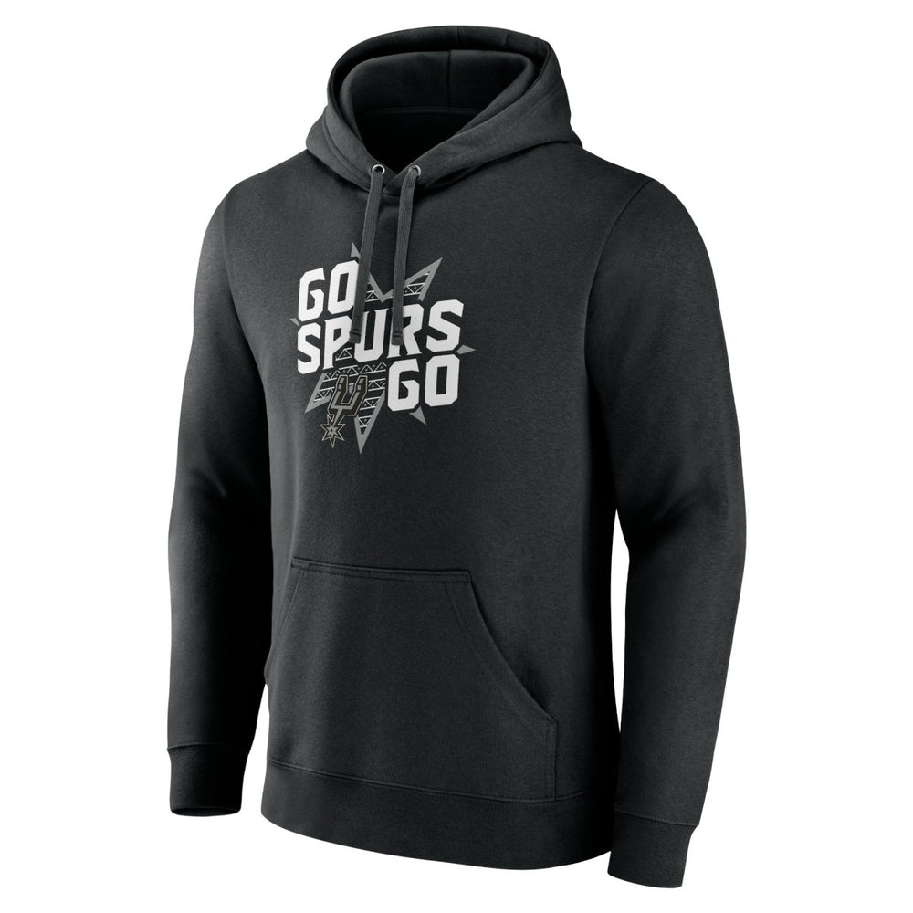 Black San Antonio Spurs Pick & Roll Coverage Pullover Hoodie | NBA