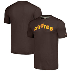 San Diego Padres Homage Cooperstown Collection Hand-Drawn Logo Tri-Blend T-Shirt - MLB T-shirts