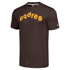 San Diego Padres Homage Cooperstown Collection Hand-Drawn Logo Tri-Blend T-Shirt - MLB T-shirts