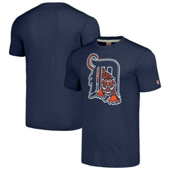 Detroit Tigers Homage Cooperstown Collection Hand-Drawn Logo Tri-Blend T-Shirt - MLB T-shirts