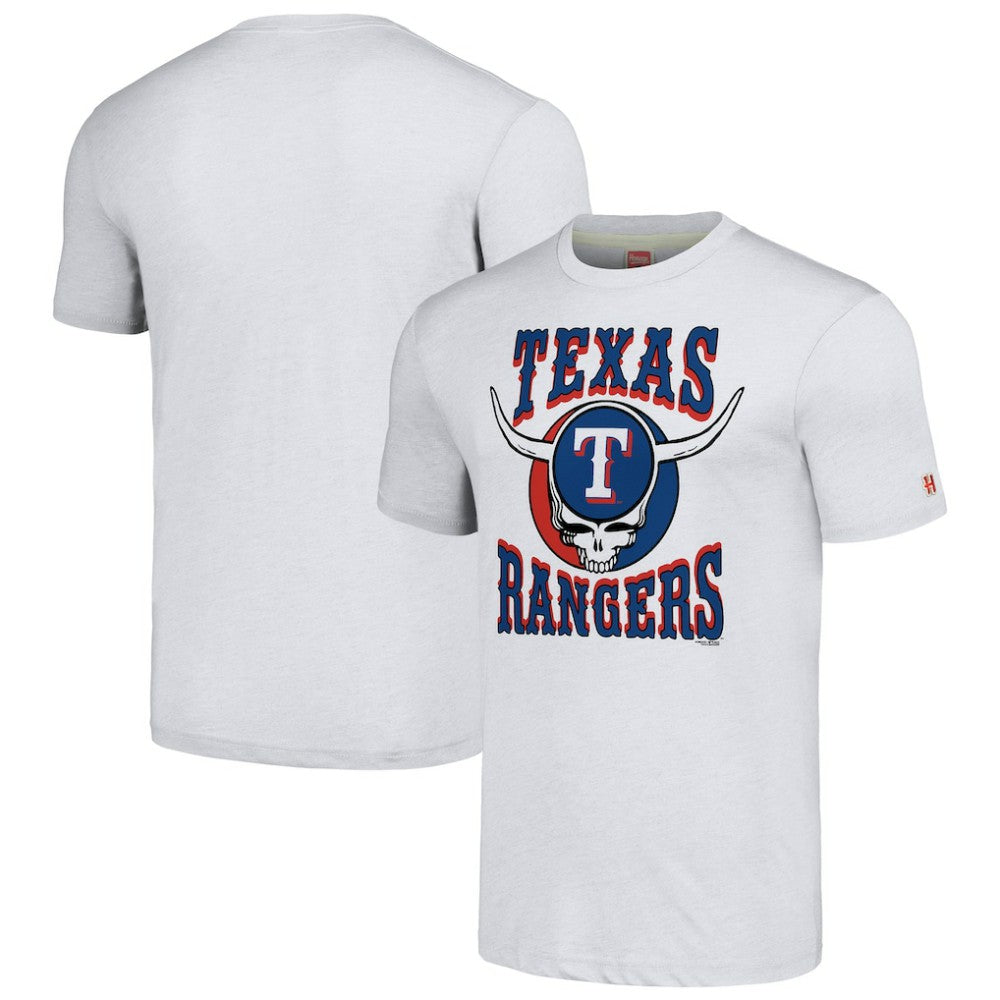 Texas Rangers Homage Grateful Dead Tri-Blend T-Shirt - MLB T-shirts