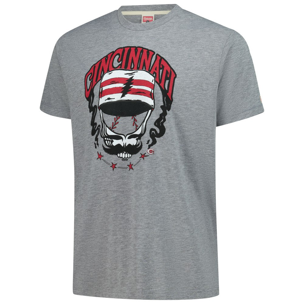 Cincinnati Reds Homage Grateful Dead Tri-Blend T-Shirt - MLB T-shirts