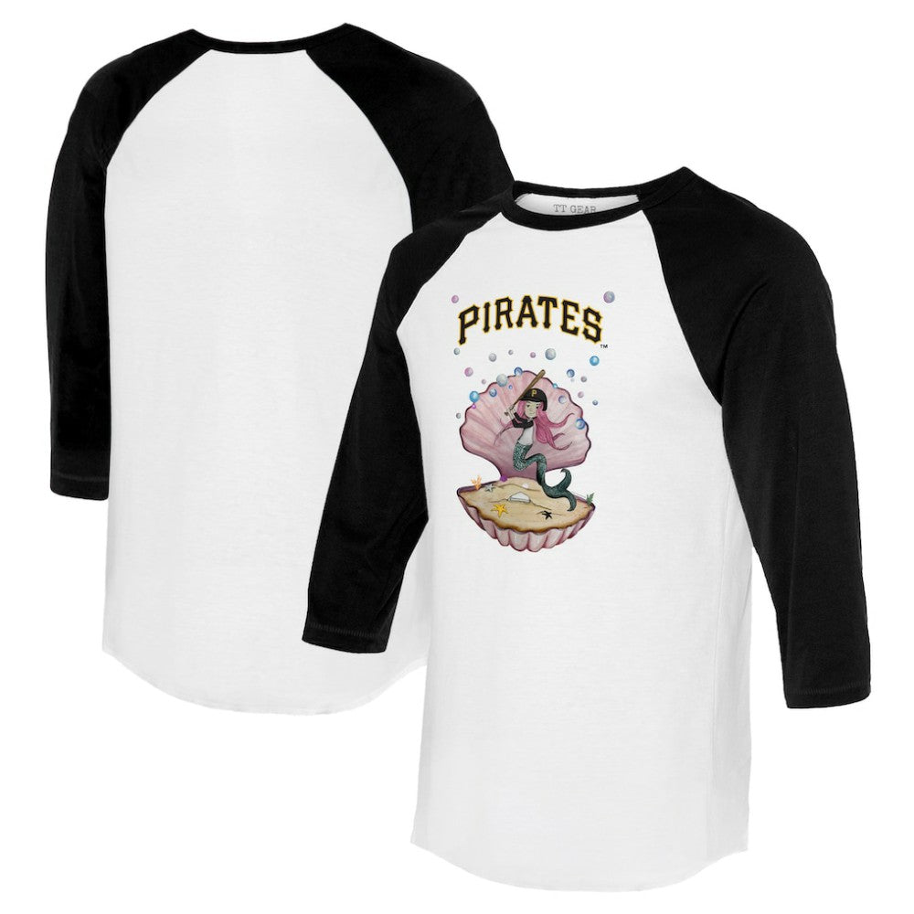 Pittsburgh Pirates Tiny Turnip Unisex Mermaid 3/4-Sleeve Raglan T-Shirt - MLB T-shirts