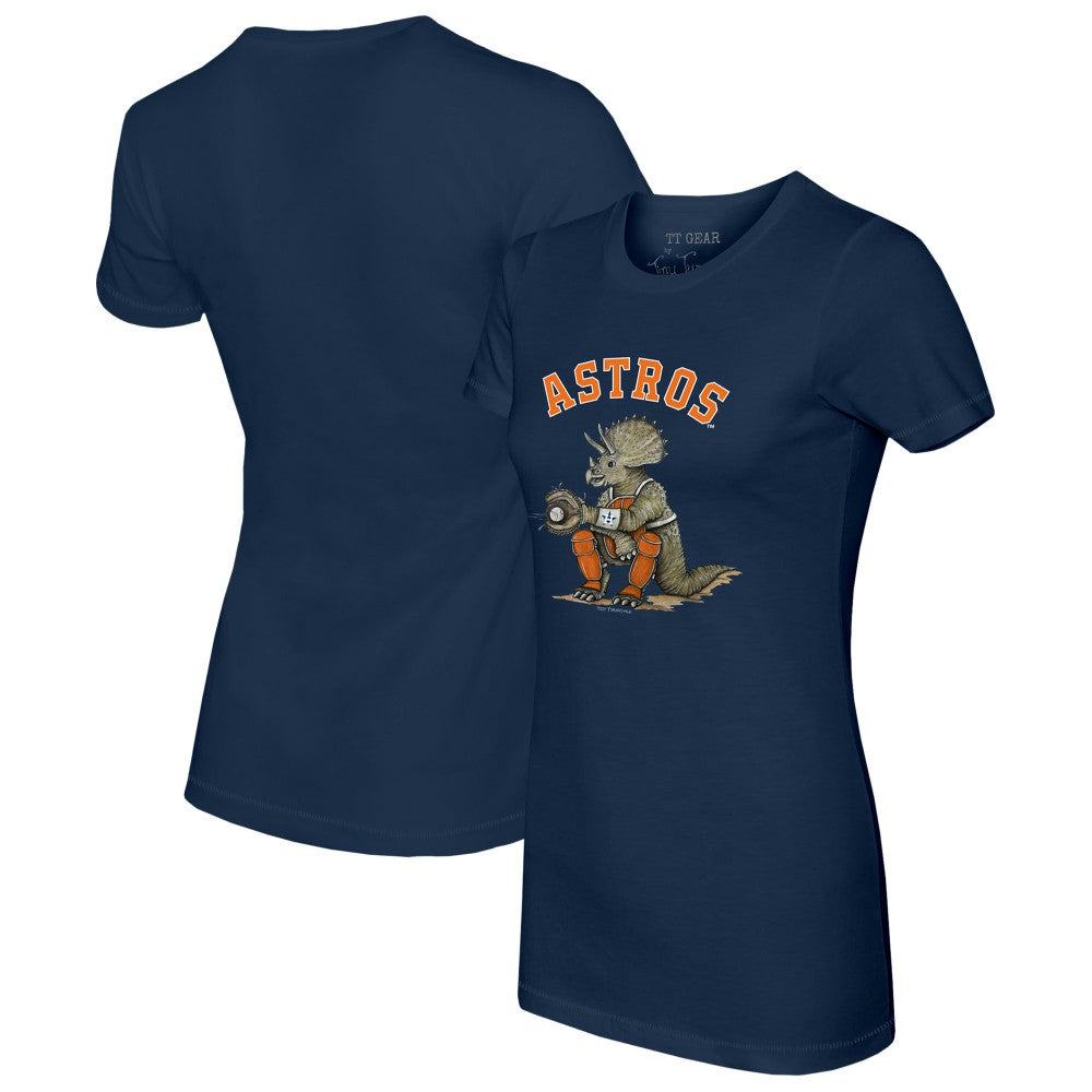 Houston Astros Tiny Turnip Women's Triceratops T-Shirt - MLB T-shirts