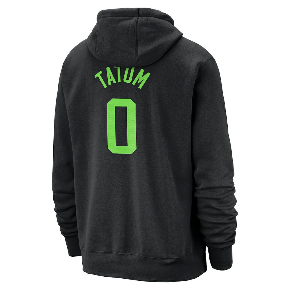 Black Jayson Tatum Boston Celtics 2024/25 City Edition Name & Number Pullover Hoodie | NBA