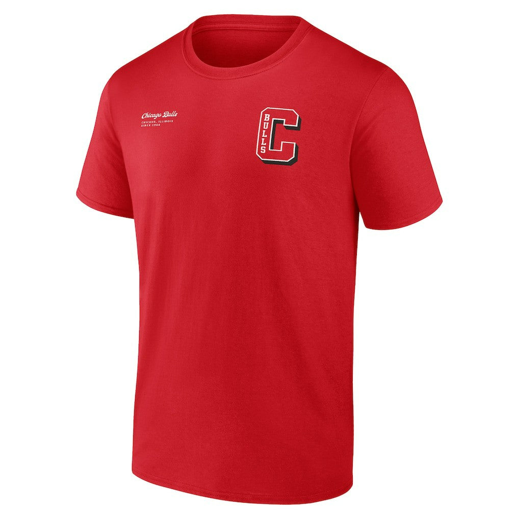 Red Chicago Bulls Split Zone T-Shirt sale | NBA