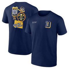 Navy Denver Nuggets Split Zone T-Shirt sale | NBA