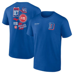 Blue Detroit Pistons Split Zone T-Shirt sale | NBA
