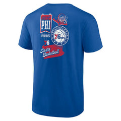Royal Philadelphia 76ers Split Zone T-Shirt | NBA