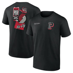 Black Portland Trail Blazers Split Zone T-Shirt | NBA