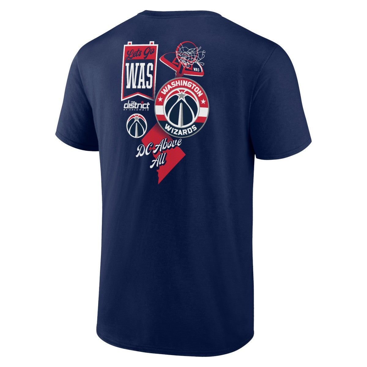 Navy Washington Wizards Split Zone T-Shirt | NBA