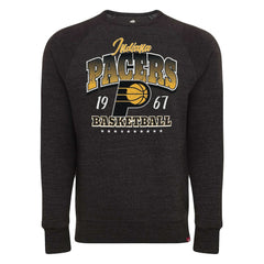 Black Indiana Pacers Sportiqe Unisex Harmon Super Soft Tri-Blend Raglan Pullover Sweatshirt | NBA