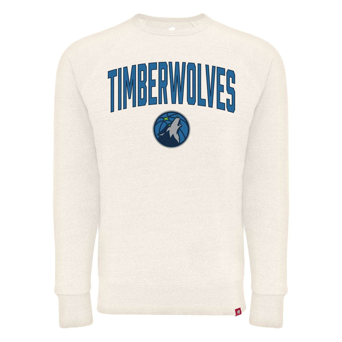 Cream Minnesota Timberwolves Sportiqe Unisex Harmon Super Soft Tri-Blend Raglan Pullover Sweatshirt | NBA