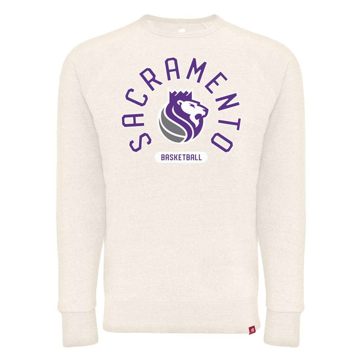 Cream Sacramento Kings Sportiqe Unisex Harmon Super Soft Tri-Blend Raglan Pullover Sweatshirt | NBA