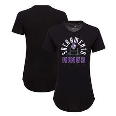 Black Sacramento Kings Sportiqe Women's Phoebe Super Soft Tri-Blend T-Shirt | NBA