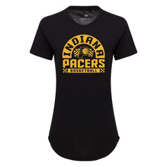 Black Indiana Pacers Sportiqe Women's Phoebe Super Soft Tri-Blend T-Shirt | NBA