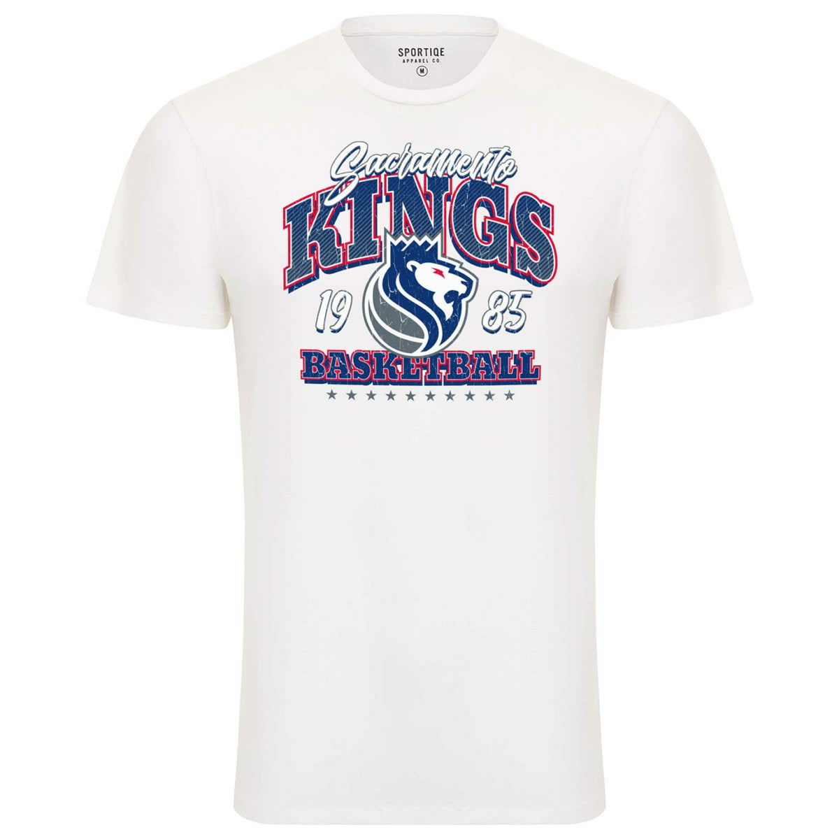White Sacramento Kings Sportiqe Unisex Bingham Super Soft T-Shirt | NBA
