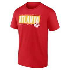 Red Atlanta Hawks Blocked Out T-Shirt | NBA