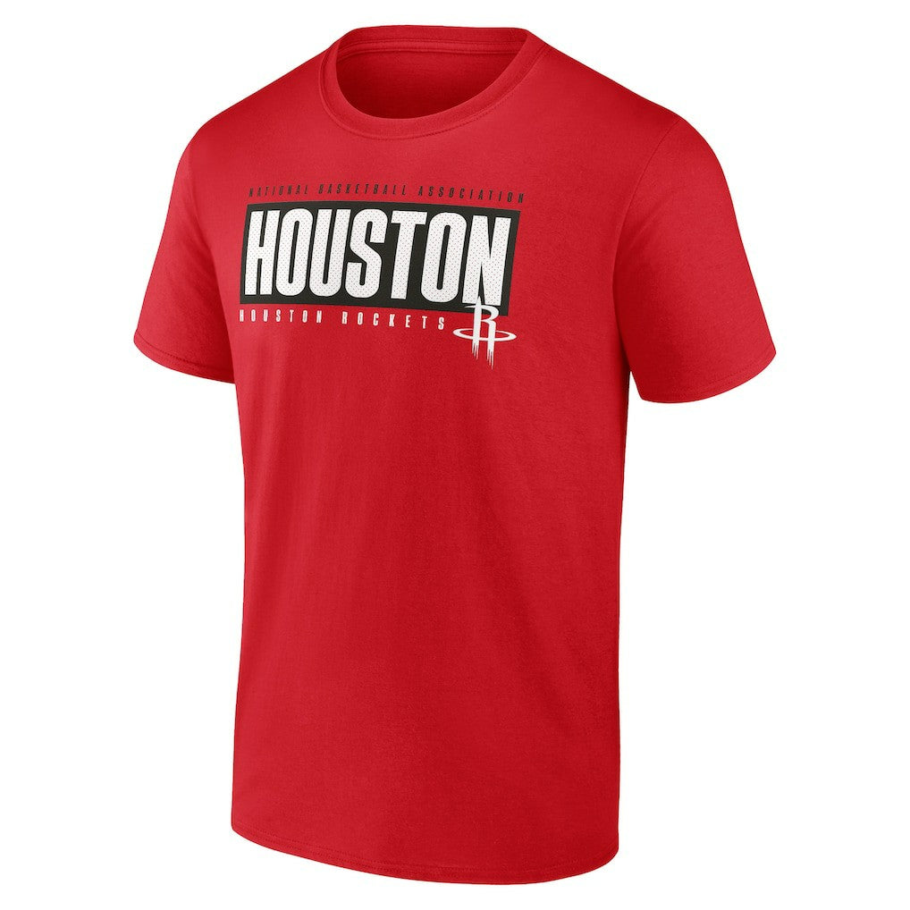 Red Houston Rockets Blocked Out T-Shirt | NBA
