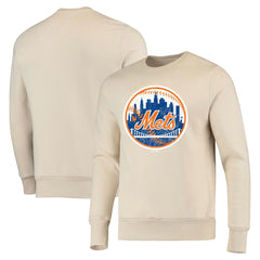 New York Mets Majestic Threads Fleece Pullover Sweatshirt - MLB Pullover