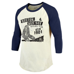 Boston Red Sox Majestic Threads Raglan 3/4-Sleeve T-Shirt - MLB T-shirts