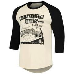San Francisco Giants Majestic Threads Raglan 3/4-Sleeve T-Shirt - MLB T-shirts