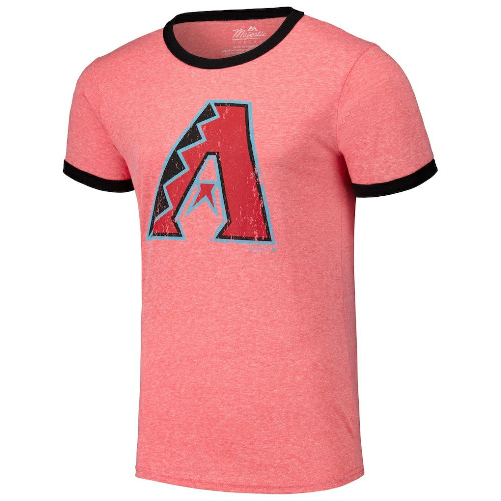 Arizona Diamondbacks Majestic Threads Ringer Tri-Blend T-Shirt - MLB T-shirts
