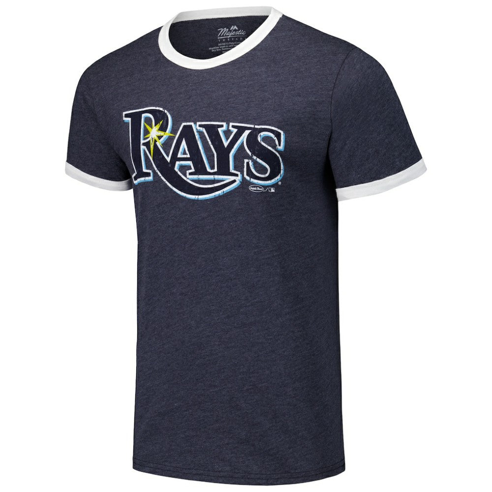 Tampa Bay Rays Majestic Threads Ringer Tri-Blend T-Shirt - MLB T-shirts
