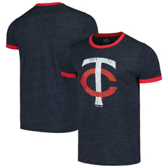 Minnesota Twins Majestic Threads Ringer Tri-Blend T-Shirt - MLB T-shirts