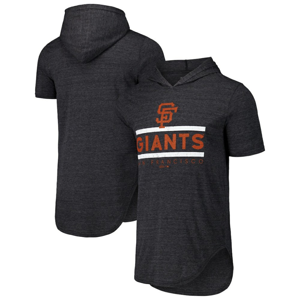 San Francisco Giants Majestic Threads Tri-Blend Hoodie T-Shirt - MLB Hoodies