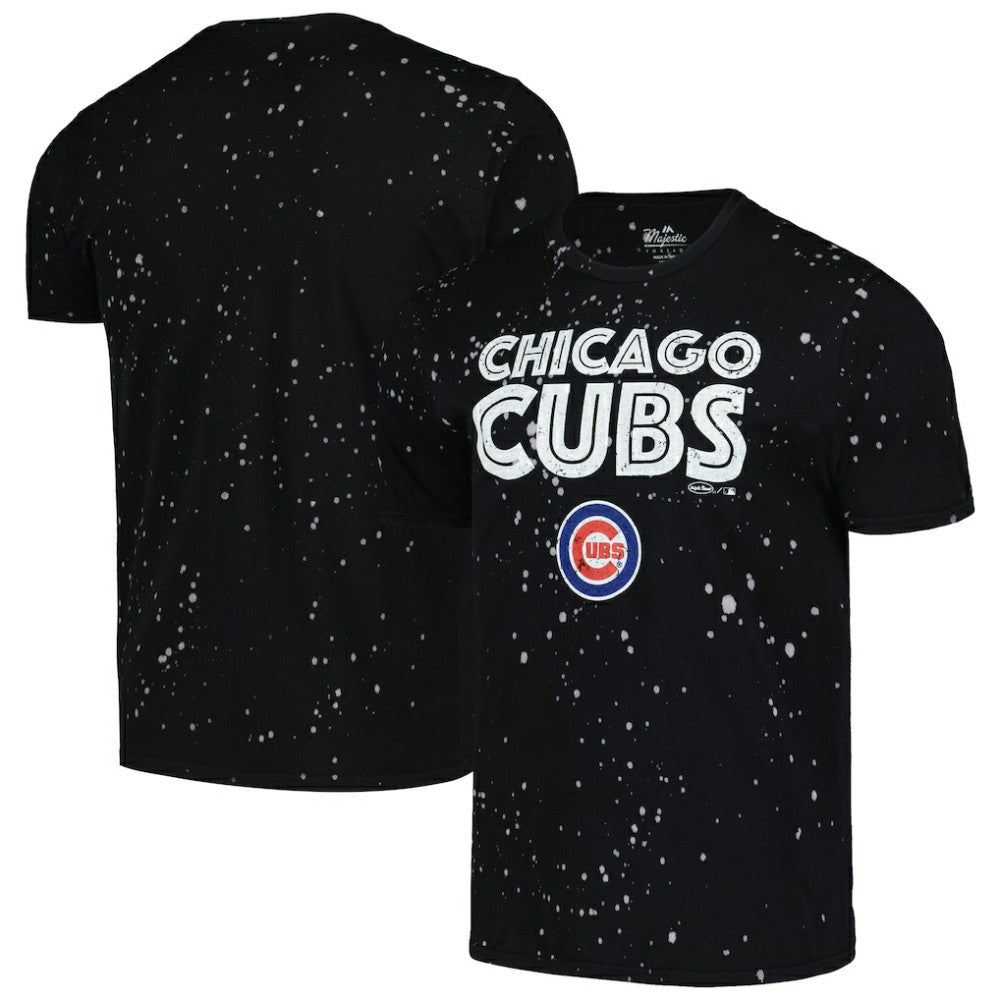 Chicago Cubs Majestic Threads Splatter T-Shirt - MLB T-shirts