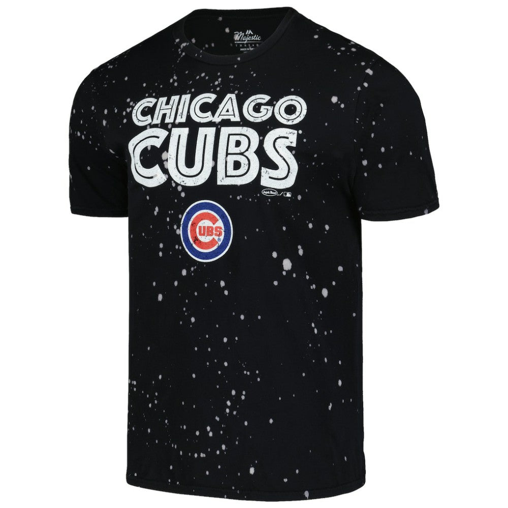Chicago Cubs Majestic Threads Splatter T-Shirt - MLB T-shirts
