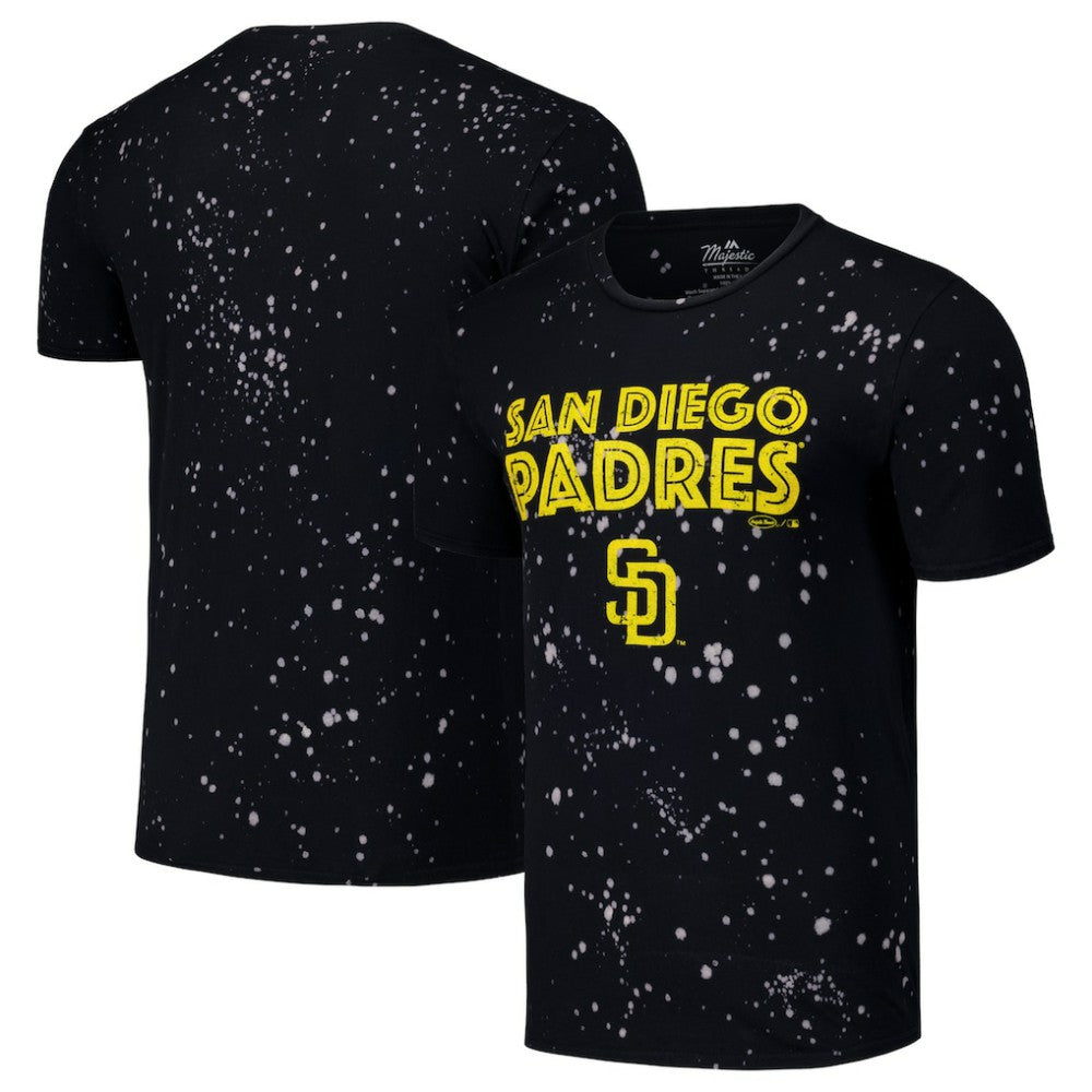 San Diego Padres Majestic Threads Splatter T-Shirt - MLB T-shirts