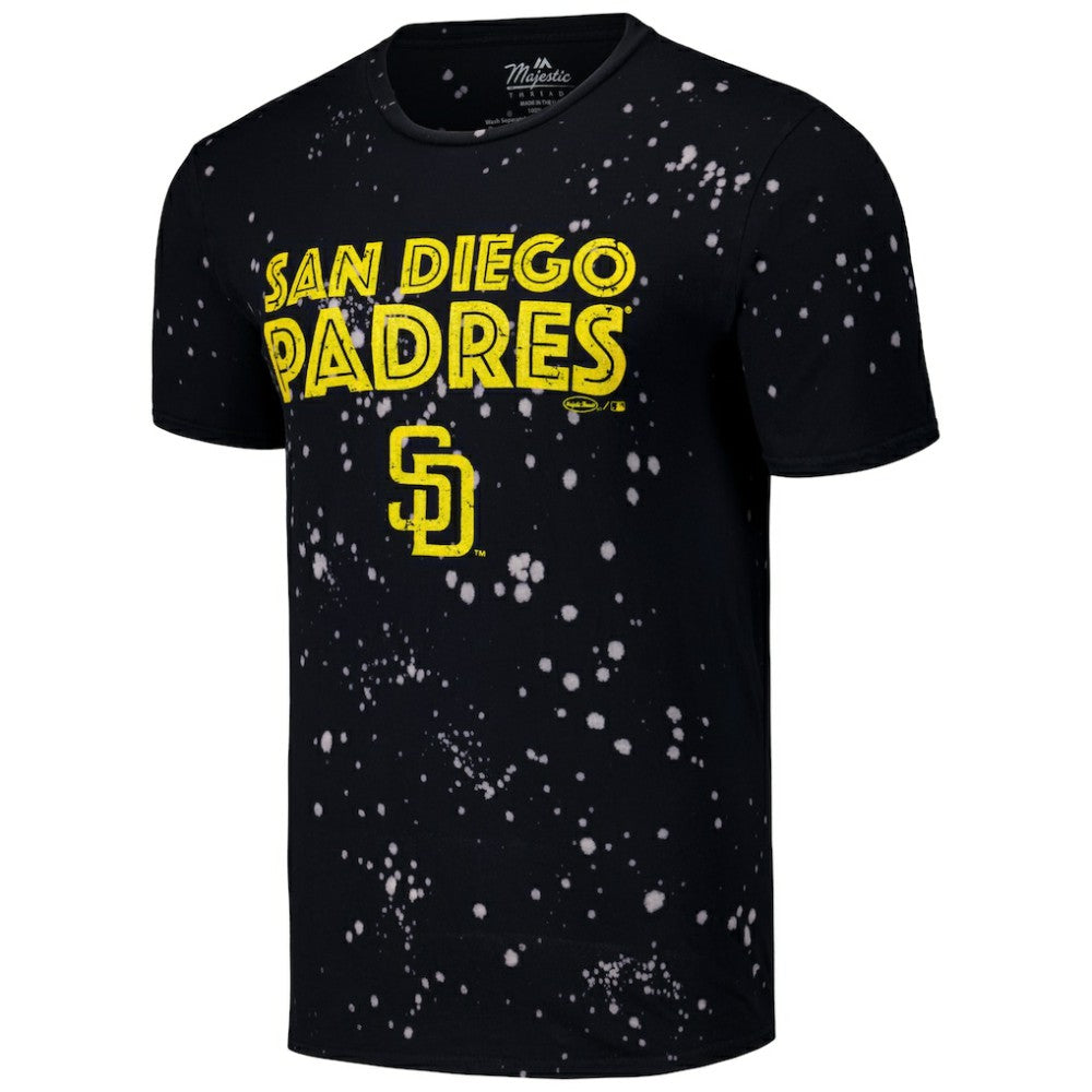 San Diego Padres Majestic Threads Splatter T-Shirt - MLB T-shirts