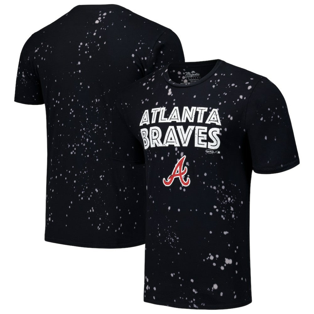 Atlanta Braves Majestic Threads Splatter T-Shirt - MLB T-shirts