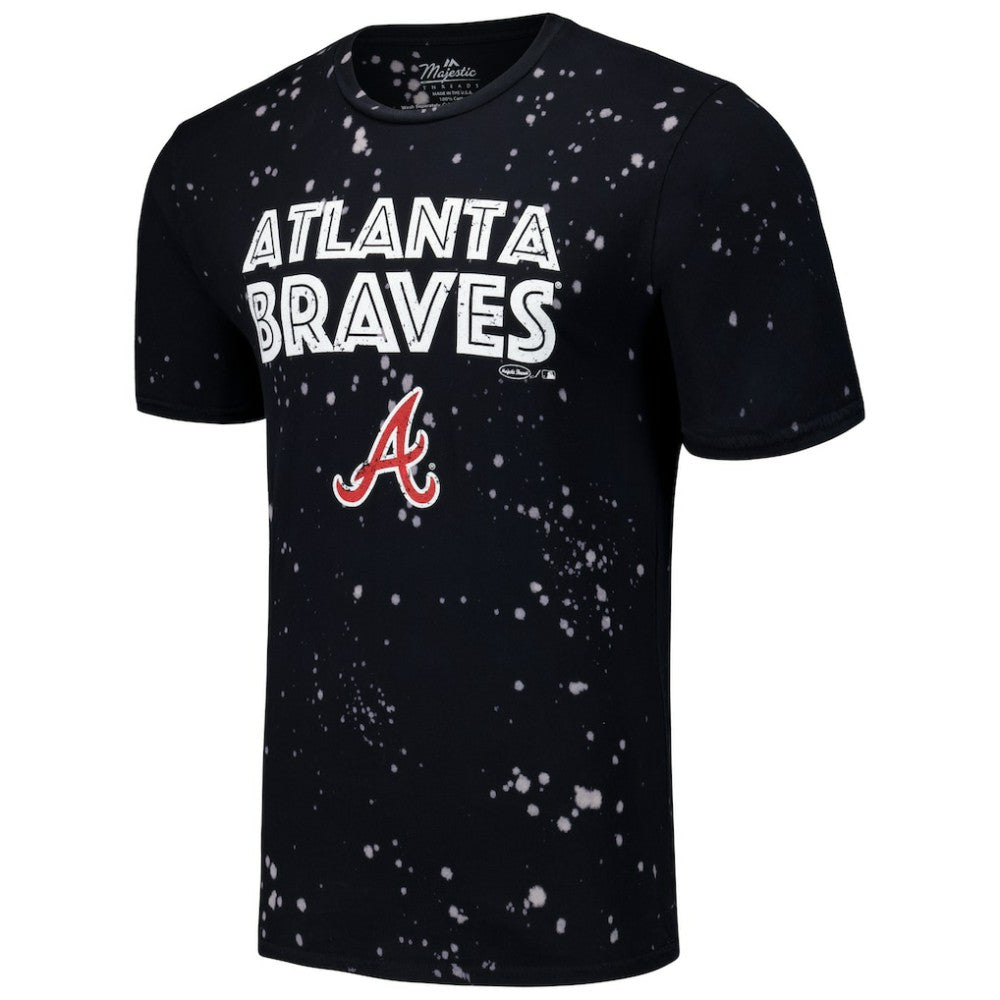 Atlanta Braves Majestic Threads Splatter T-Shirt - MLB T-shirts