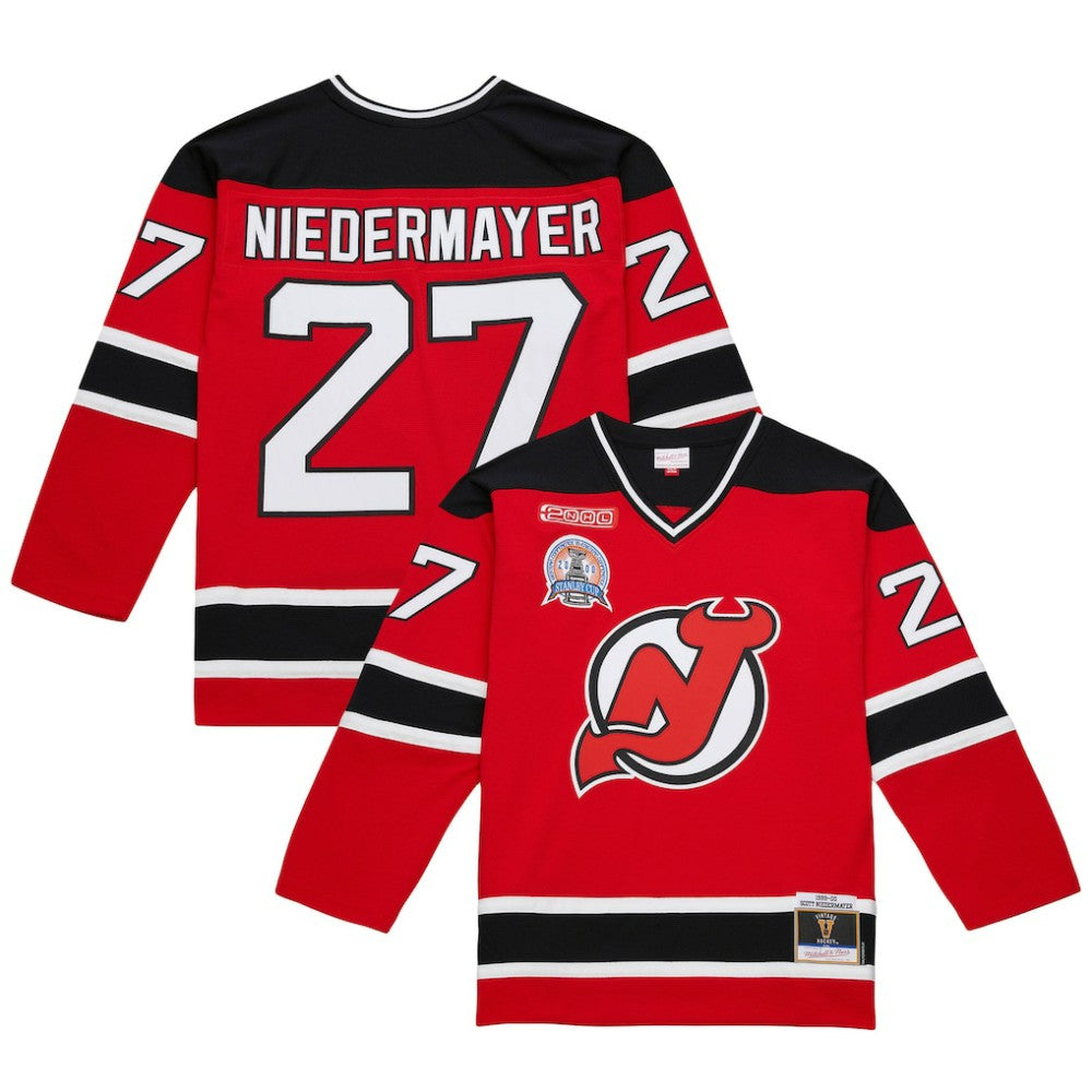 Scott Niedermayer New Jersey Devils Mitchell & Ness Big & Tall 1999/00 Blue Line 2.0 Jersey -  NHL Jerseys