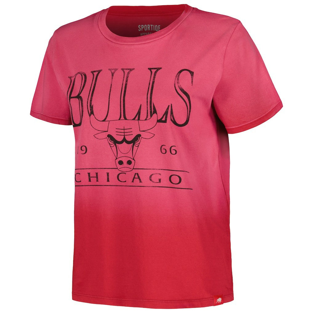 Red Chicago Bulls Sportiqe Women's Arcadia Sun-Dipped T-Shirt sale | NBA