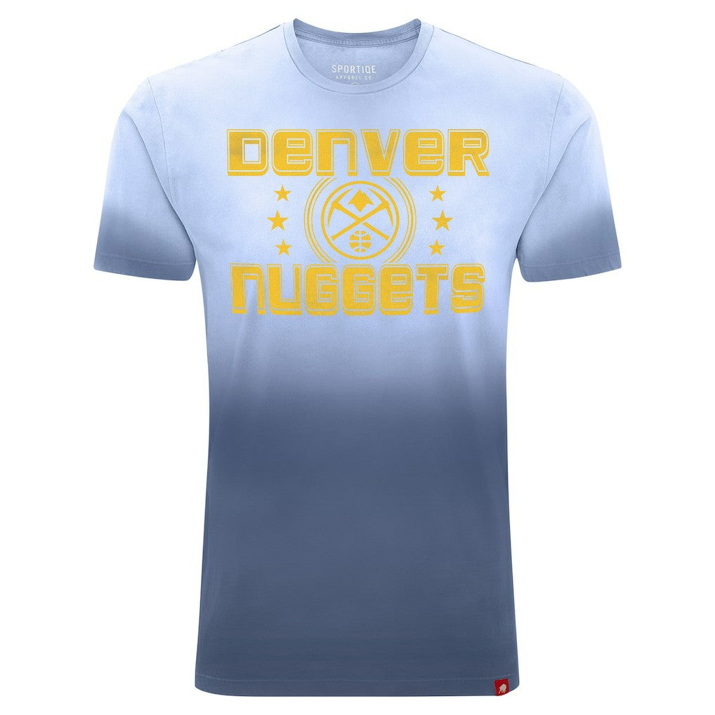 Blue Denver Nuggets Sportiqe Unisex Bingham Sun-Fade T-Shirt | NBA