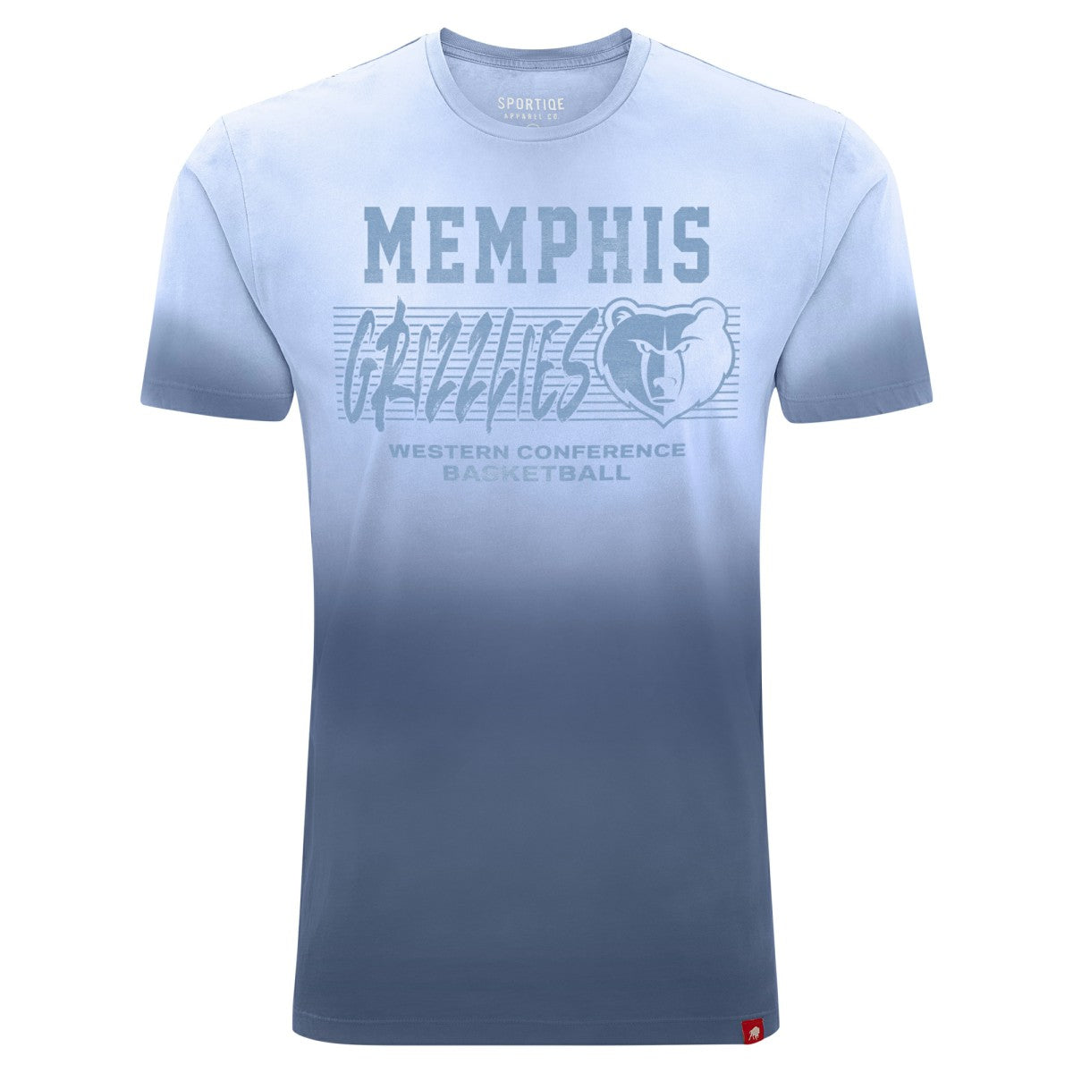 Navy Memphis Grizzlies Sportiqe Unisex Bingham Sun-Fade T-Shirt | NBA