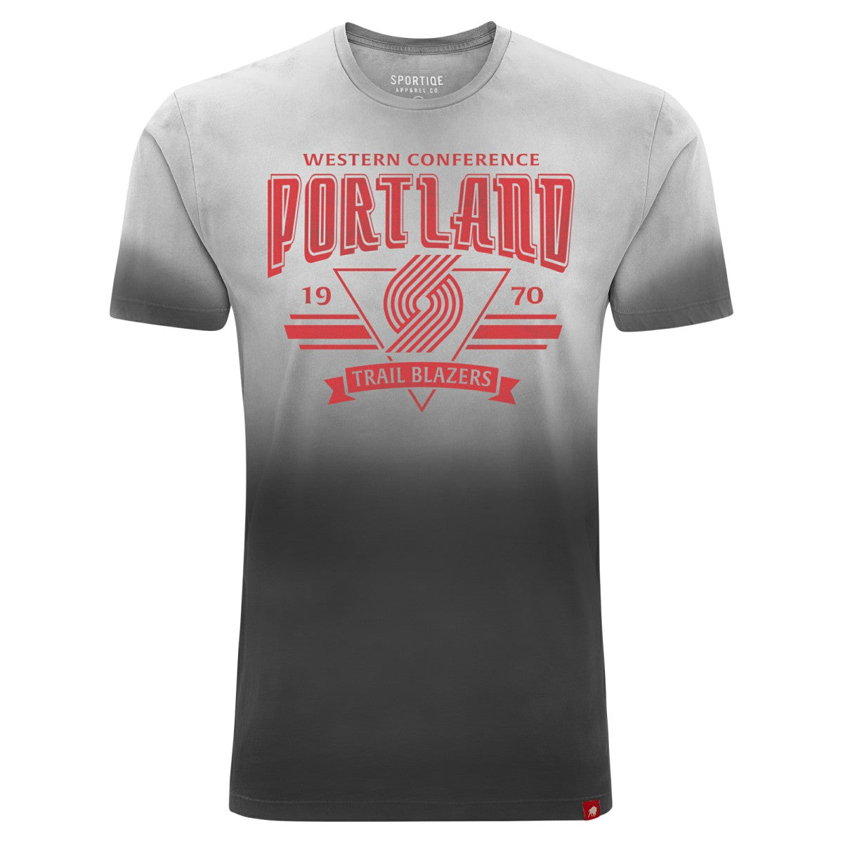 Black Portland Trail Blazers Sportiqe Unisex Bingham Sun-Fade T-Shirt | NBA