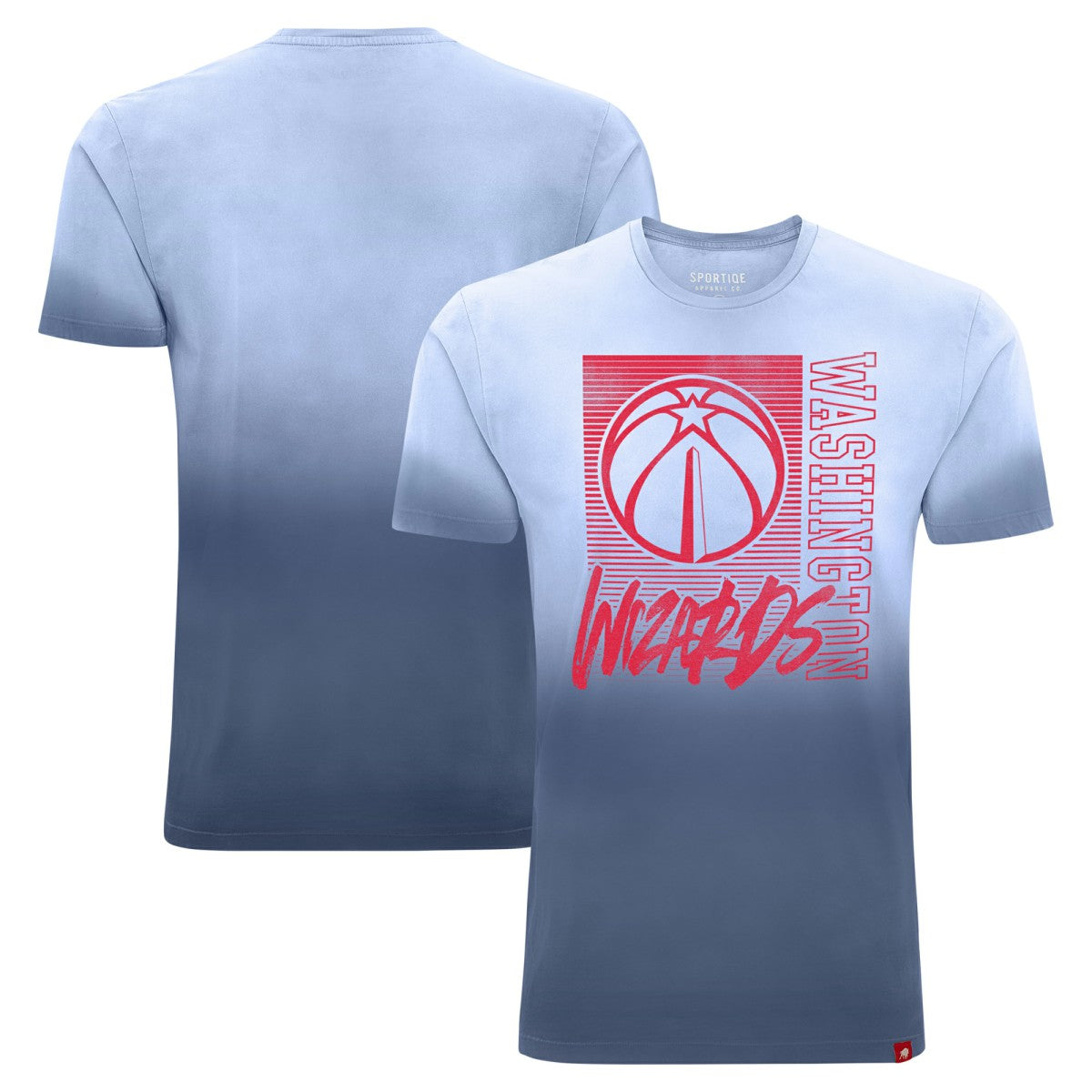 Navy Washington Wizards Sportiqe Unisex Bingham Sun-Fade T-Shirt | NBA