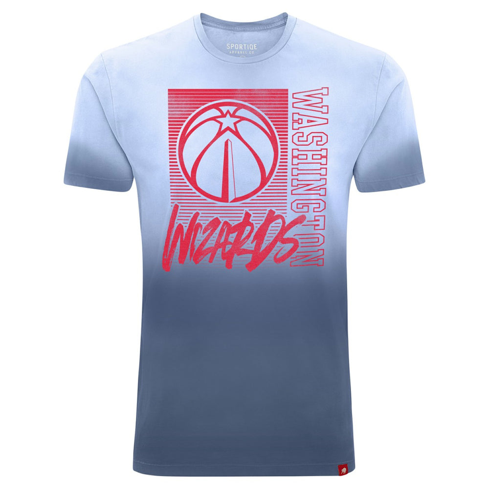 Navy Washington Wizards Sportiqe Unisex Bingham Sun-Fade T-Shirt | NBA