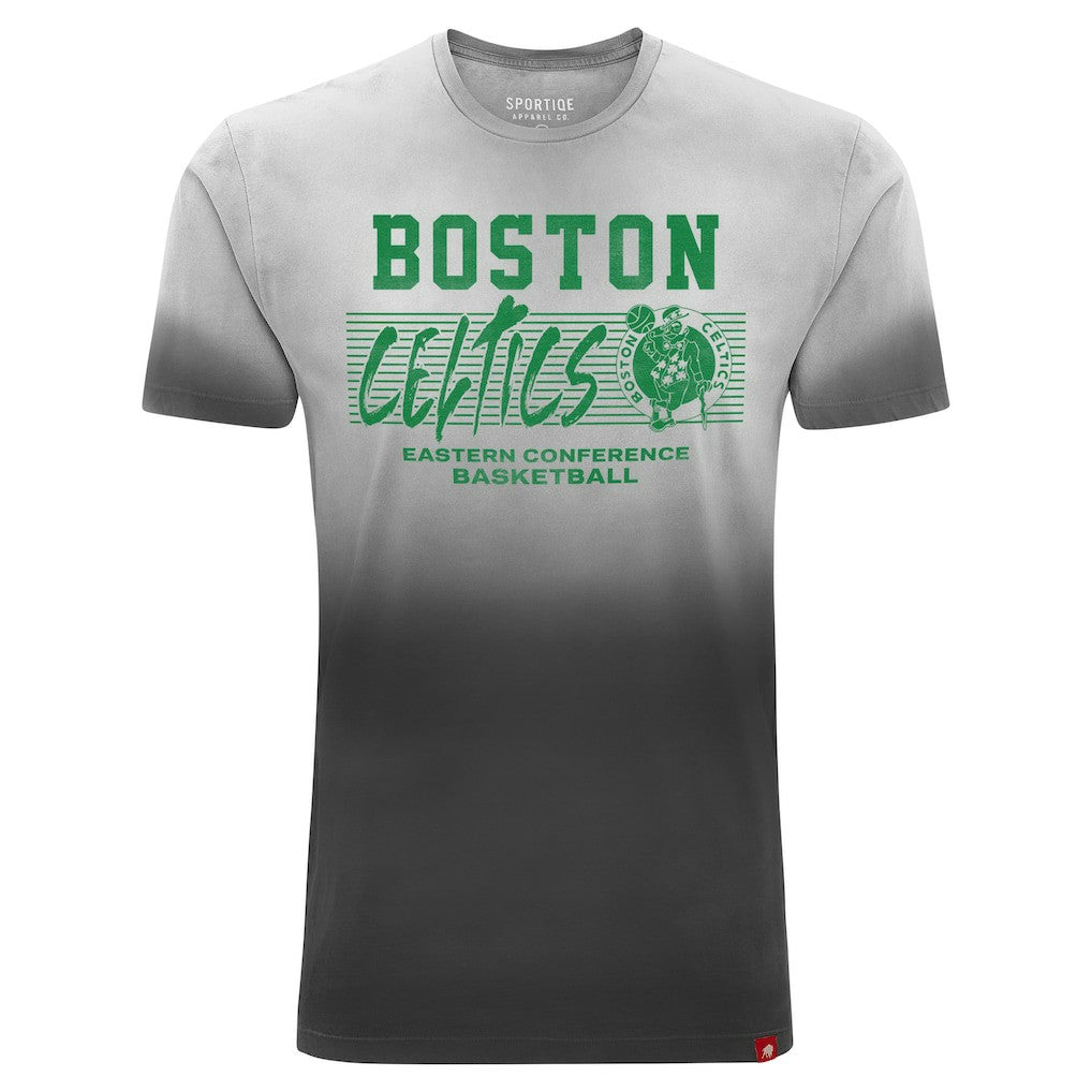 Black Boston Celtics Sportiqe Unisex Bingham Sun-Fade T-Shirt | NBA