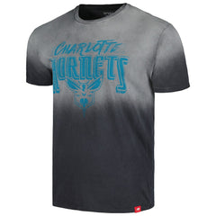 Black Charlotte Hornets Sportiqe Unisex Bingham Sun-Fade T-Shirt | NBA
