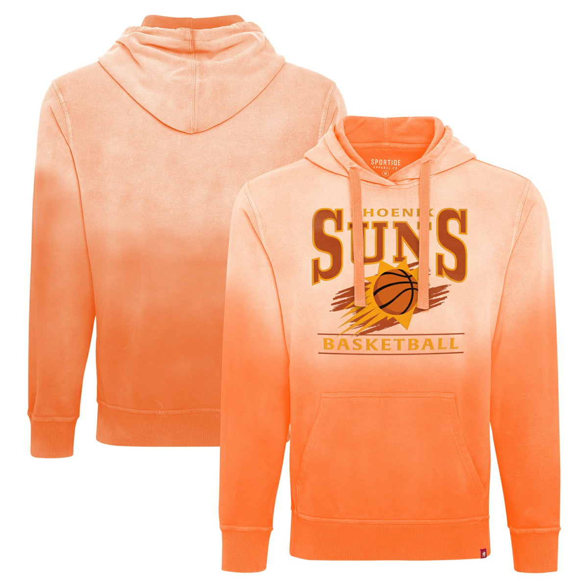 Orange Phoenix Suns Sportiqe Unisex Blake Sun-Fade Pullover Hoodie | NBA